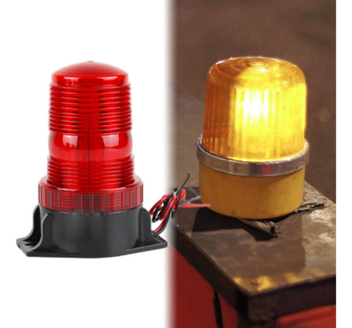 . Luz De Advertência Genérica Farol Piscante De Vermelho