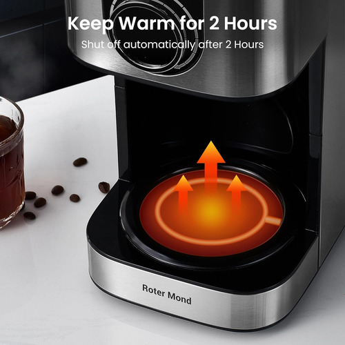 Cafetera Programable De 10 Tazas Cafetera Mantener Cali...