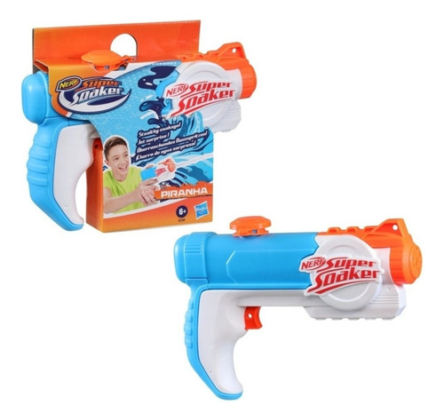Nerf Super Soaker Piranha Pistola De Agua 2 Piezas Agua