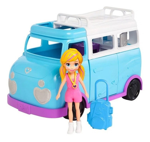 Muñeca Polly Pocket la glamurosa furgoneta de camping material plástico Mattel Ftp74