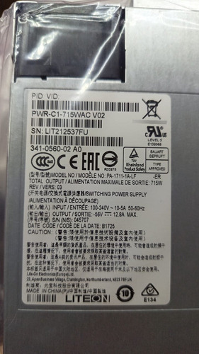 Swich De Red Ethernet Cisco Catalyst C3850-24 Puertos
