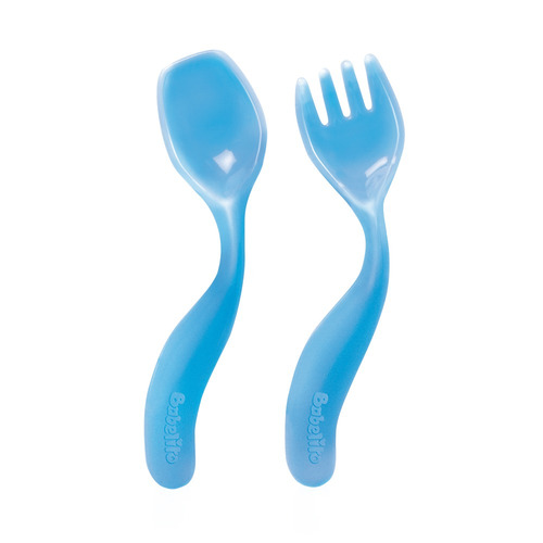 Cuchara y Tenedor Curvos Cubiertos Anatómicos Babelito