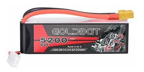 Bateria Lipo 11.1v 5200mah 80c 3s Xt60 Plug Goldbat