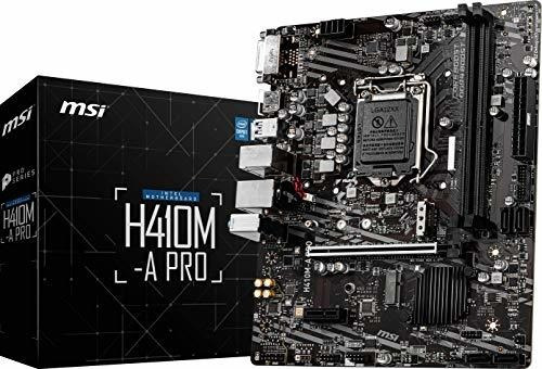 Placa Madre Msi H410m-a Pro Proseries (matx, Intel De Décima