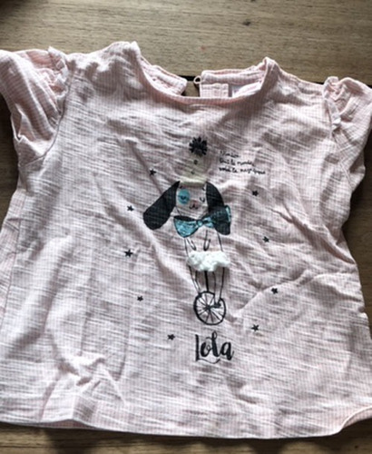 Remera Manga Corta Nena Bebé Zara Babygirl 3-6 Meses