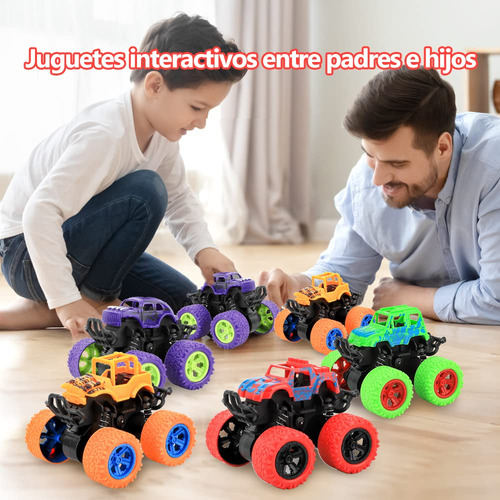 Juguetes Monster Truck Doodle Buggy 4 Coches Para Niños