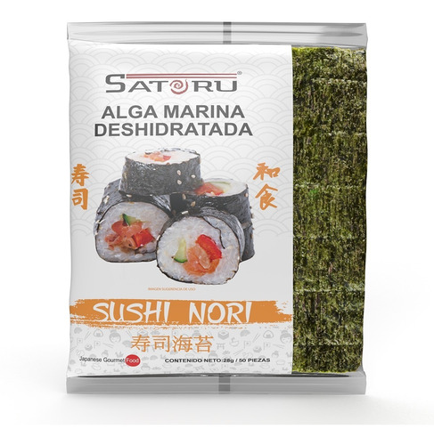 Alga Marina (nori) Para Sushi Con 50 Hojas / 140g