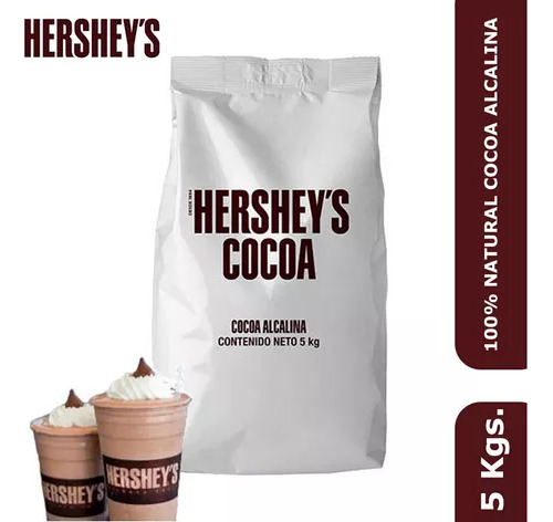 Bulto De 5kg De Cocoa Oscura Alacalina Hershey´s Alcalí