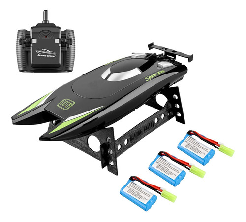 30km/h High Speed Rc Boat 2.4ghz 2ch Remote Control Black