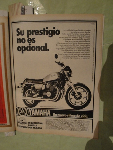 Publicidad Moto Yamaha 1100 Año 1981