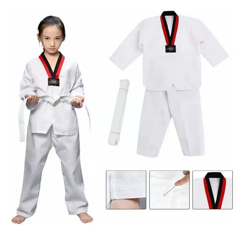 Traje Dobok De Taekwondo Para Niño Resistente Y Cómodo