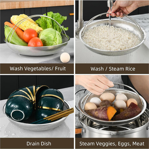 G Cesta Para Cocinar Al Vapor Cesta De Drenaje De Alimentos