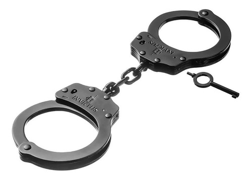 Algemas Policial Profissional Aço Carbono- Invictus Cor Preto