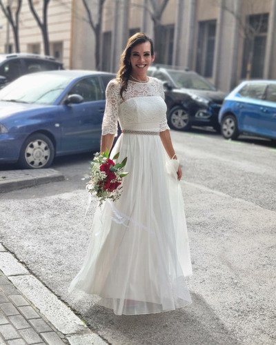 Alquiler De Vestidos Fiesta/civil/iglesia/maquillaje/peinado
