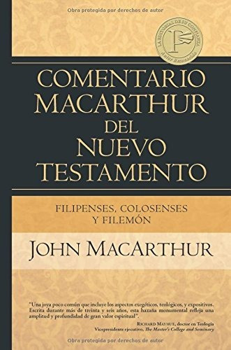 Filipenses Colosenses Y Filemon, John Macarthur, Estudio