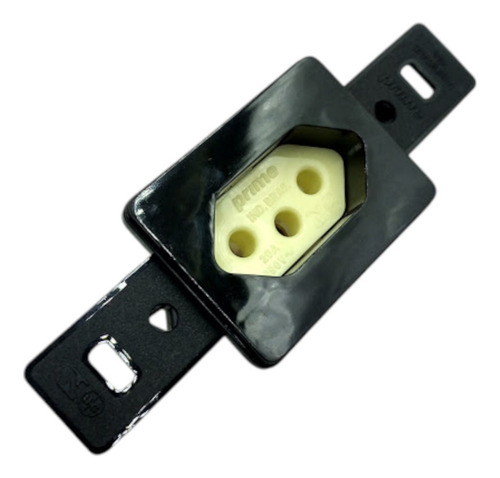 Tomada Vertical 2p+t 20a Schneider Prm615 Preto