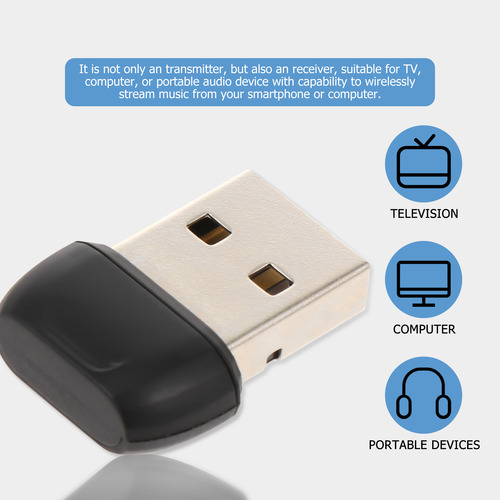 Adaptador Usb 5.0 De 1 Pieza, Receptor Inalámbrico De Audio