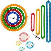 Comprar Aros De Tejer Kit De Telar Circular Y Recto + Pomponera 