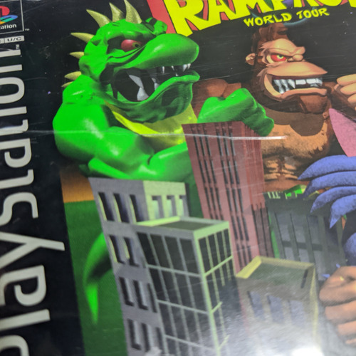 Jogo Rampage World Tour Ps1 Original Com Detalhe (Usado)