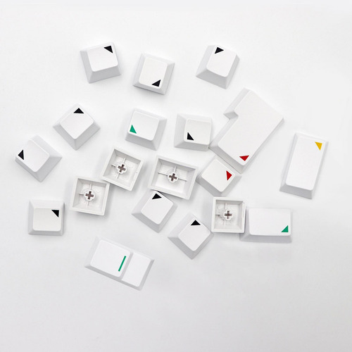 135-key Pbt Minimalist Theme Keycaps Keyset Piezas De