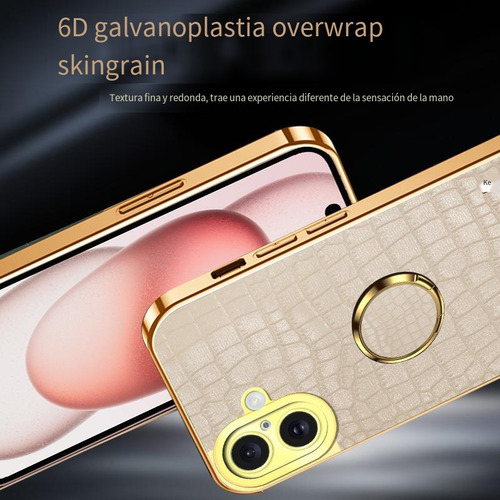 Funda De Piel Para Oppo Reno13 5g/reno13 Pro 5g/reno13f 5g Con Soporte Anular Delgada A Prueba De Golpes