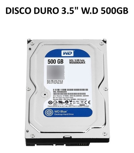 Disco Duro 3.5  W.d 500gb
