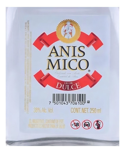 Paquete De 3 Anis Mico Dulce 250 Ml