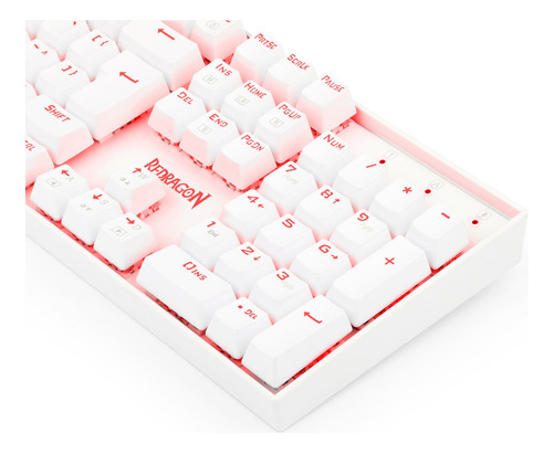 Redragon Mitra Single Color Lunar White Switch Preto Lunar White Português Abnt2