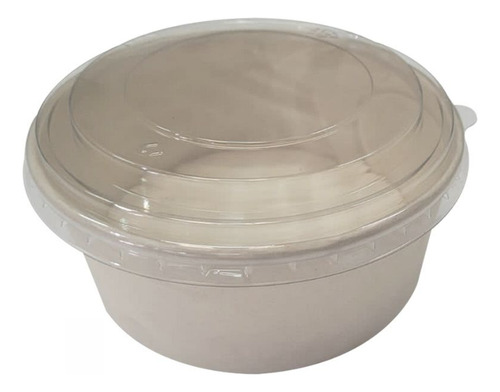 Envase Bowl 100% Compostable Con Tapa 32oz /100 Unidades