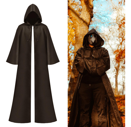 Capa De Cosplay Con Capucha De Halloween Para Reunir El