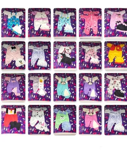 Lote 50 Pzas De Ropa Para Mu eco Beb Prematuro 35 Cm Reborn
