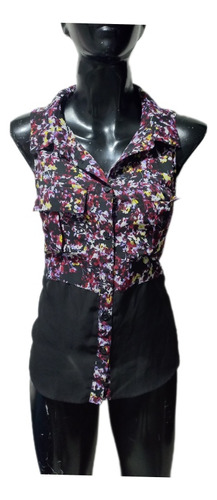 Blusa Fresca De Gasa Duo Talla M Material Girl 