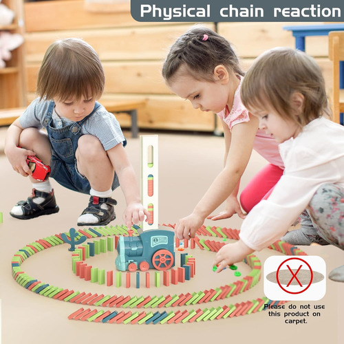 Juegos Para Niños Juguetes Domino Train: 180pcs Automatic Do
