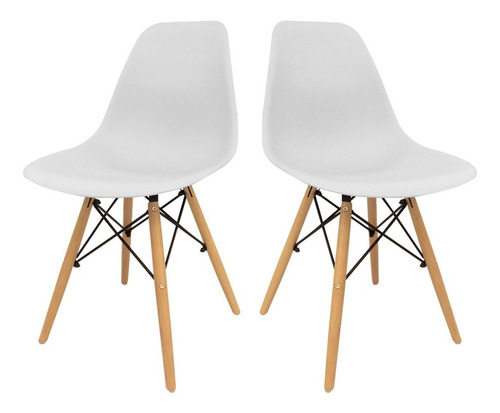 Combo 2 Sillas Eames Blancas - Desillas