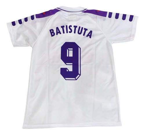 Camiseta De La Fiorentina Batistuta Retro Manga Corta Fila