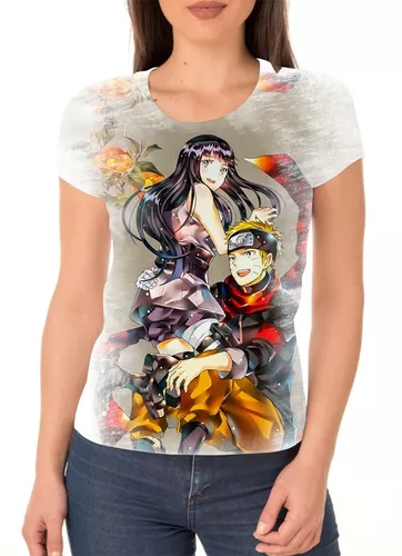 Camiseta Blusa Hinata Naruto Camisa Feminina Masculina