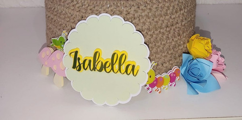 Kit Topper Topo De Bolo Personalizado Jardim Encantado