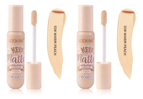 Lookave Corrector Liquido Natural Matte Cream Full Cover 2pz