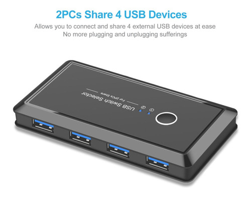 Dispositivo De Uso Compartido De Impresoras Usb3.0 De 4 Puer