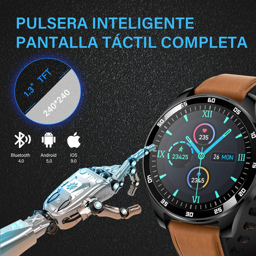 Imagen 3 de 8 de Reloj Inteligente,smartwatch Para Hombres,reloj Deportivo