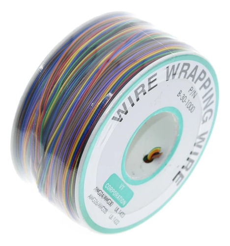 Wire Wrapping Rollo 200mts Multicolor Cable Alambre Soldar