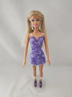 Muñeca Barbie Glitz Purpúra Mattel