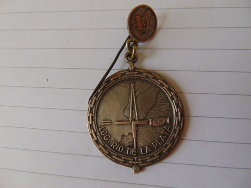 Imagen 2 de 6 de Medalla Y Pin Masonicos, Masones Mason, Masonería Antigua