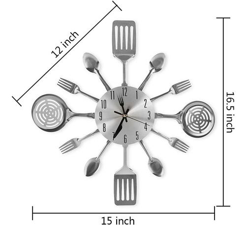 Cigera Relojes De Pared De Cocina Grandes De 16 Pulgadas ...
