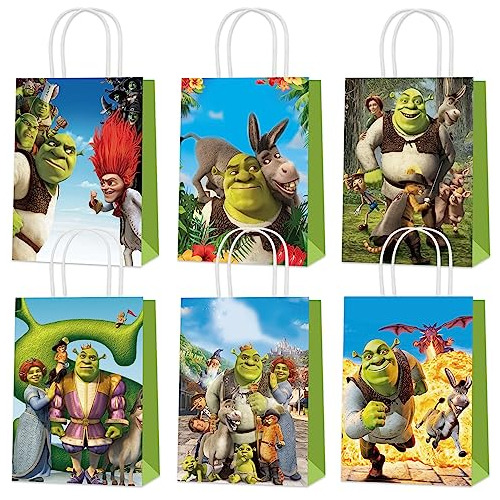 24 Bolsas De Regalo De Cumpleaños De Monster Shrek Sum...
