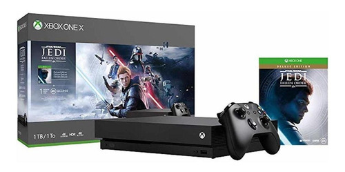 Microsoft Xbox One X 1TB Star Wars Jedi: Fallen Order Deluxe Edition negro