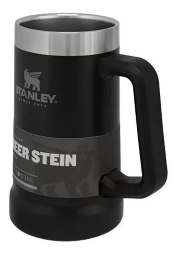 Imagem 4 de 8 de Caneca Térmica De Cerveja Chopp Stanley Original 709ml Preta