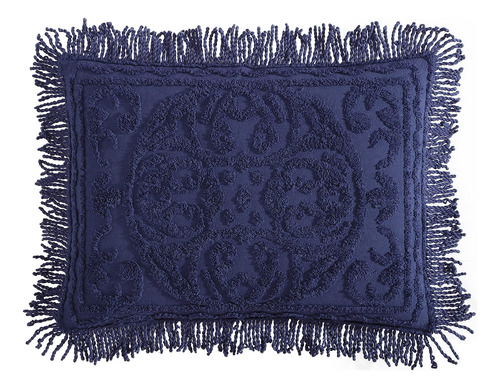 Funda De Almohada Estándar Medallón Color Azul Marino