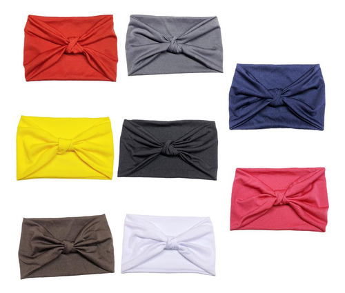 8pcs Mujeres Ejercicio Banda Para La Cabeza Diadema