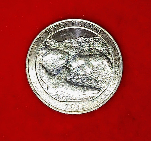 Moneda Estados Unidos 1 Quarter 2017 Effigy Mounds Km653